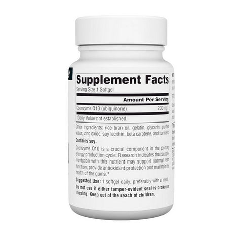 Source Naturals, Coenzyme Q10, 200 MG, 30 Softgel
