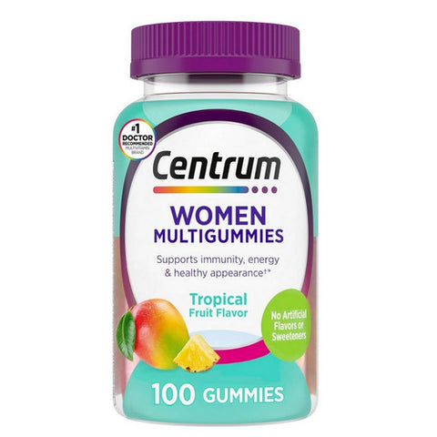 Women Tropical Fruit Multigummies 100 Count (Case Of 3) by Centrum
