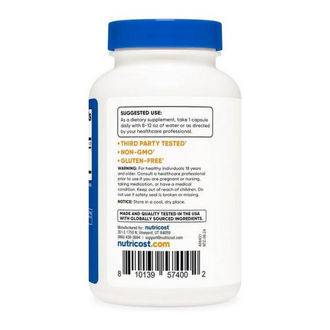 Nutricost, Milk Thistle Capsules, 1000 Mg, 120 Count