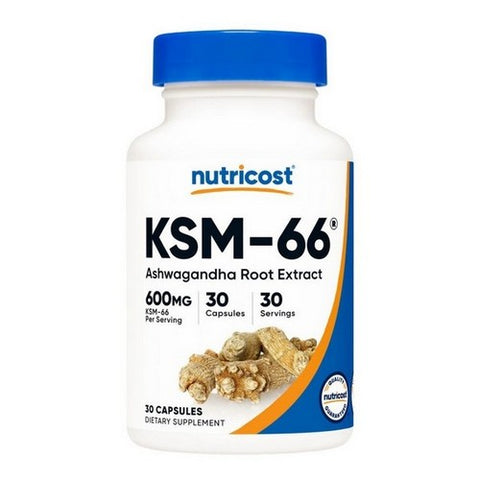 Nutricost, KSM-66 Capsules, 600 Mg, 30 Count
