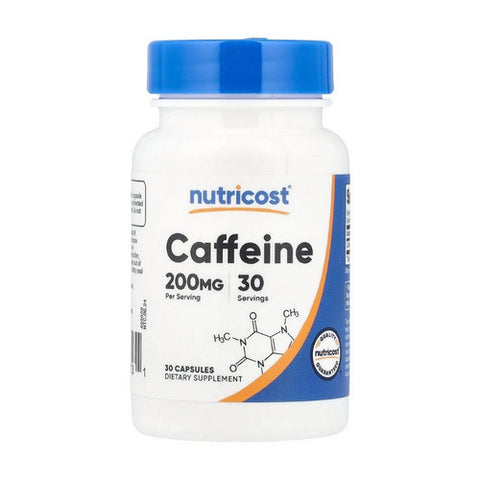 Nutricost, Caffeine Capsules, 200 Mg, 30 Count