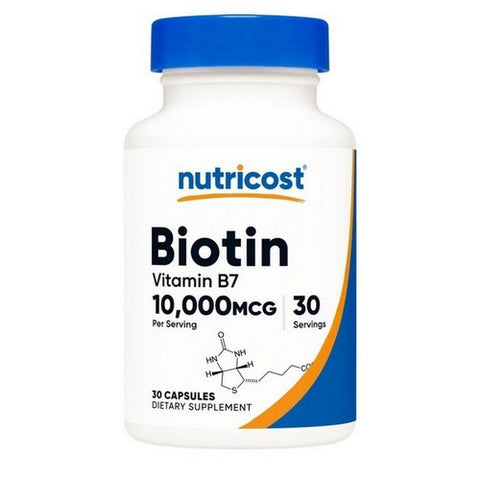 Nutricost, Biotin Capsules, 10,000 Mcg, 30 Count