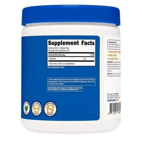Nutricost, L-Arginine Powder, 250 Grams