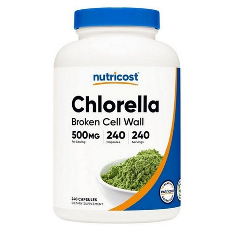 Nutricost, Chlorella Capsules, 500 Mg, 240 Count