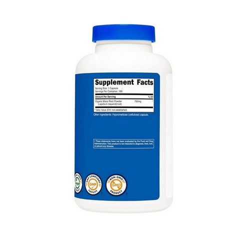 Nutricost, Maca Root Capsules, 750 Mg, 180 Count