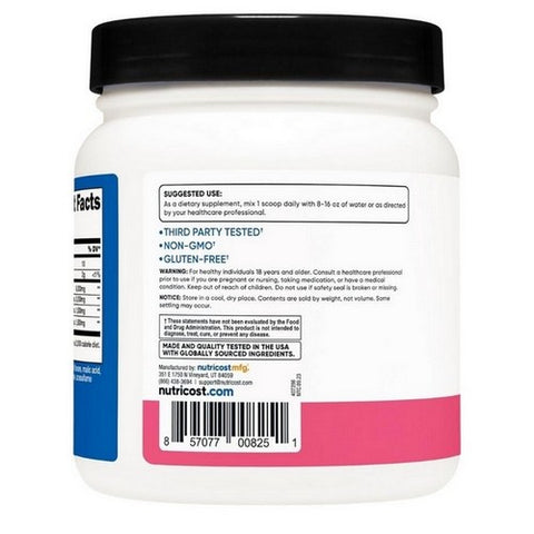 Nutricost, BCAA Powder Raspberry Lemonade, 60 Servings