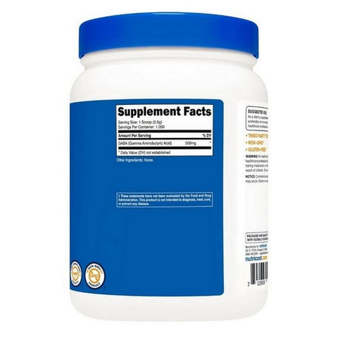 Nutricost, GABA Powder, 500 Grams