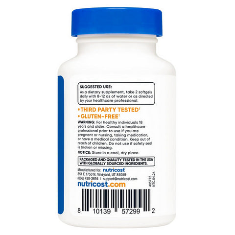 Nutricost, Krill Oil Softgels, 500 Mg, 60 Count