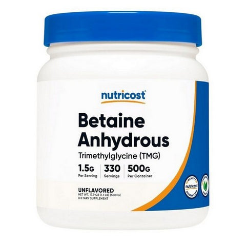 Nutricost, Betaine Anhydrous Trimethylglicine Powder, 500 Grams