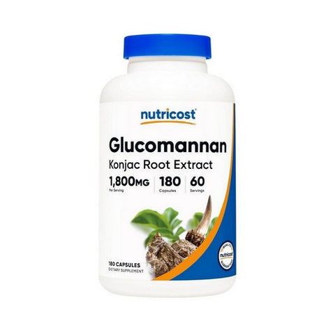 Nutricost, Glucomannan Konjac Root Extract, 1800 Mg, 180 Count