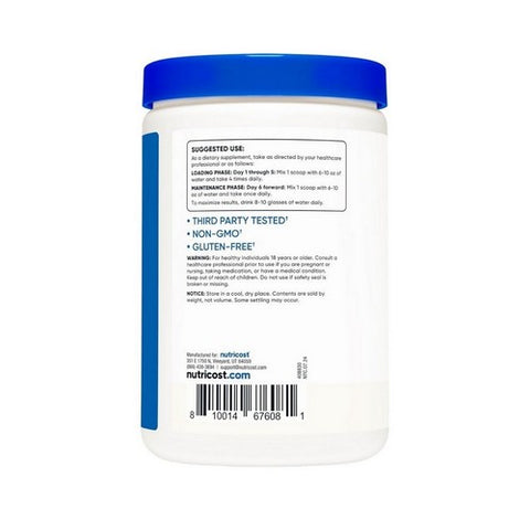 Nutricost, Performance Creatine Monohydrate Unflavoured, 500 Grams