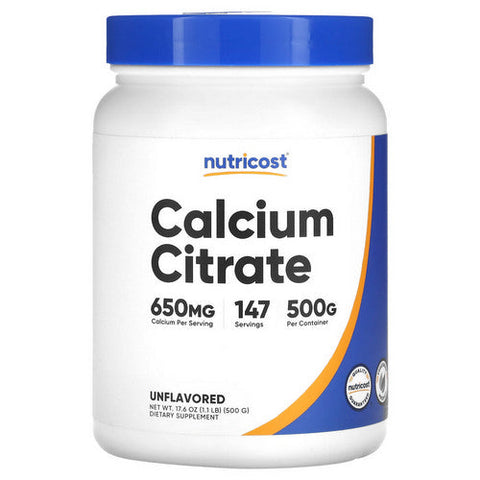 Nutricost, Calcium Citrate Powder, 500 Grams Nutricost