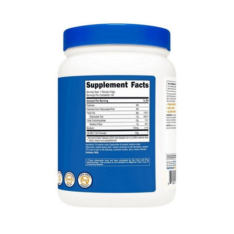 Nutricost, C8 MCT Oil Powder, 1 Lb