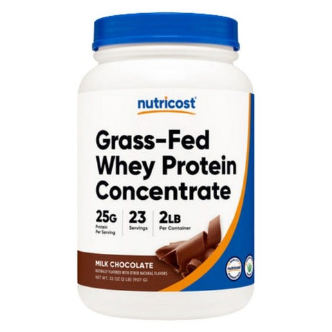 Nutricost, Grass-Fed Whey Protein Concentrate Powder Chocolate, 2 Lbs