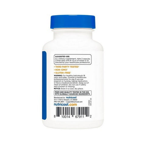 Nutricost, Alpha GPC Capsules, 600 Mg, 60 Count