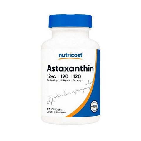 Nutricost, Astaxanthin Softgels, 12 Mg, 120 Count