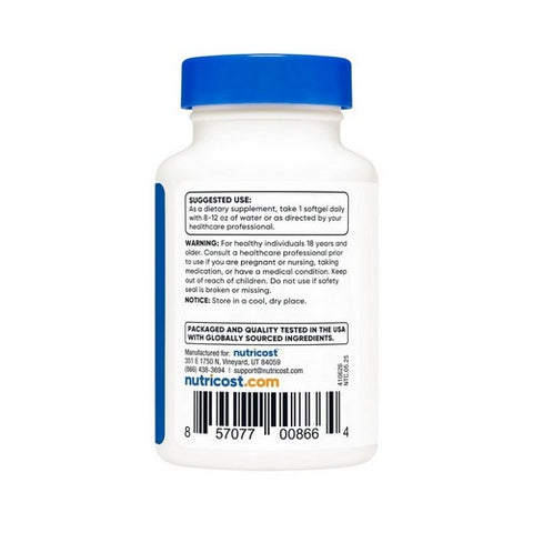 Nutricost, Vitamin K2 Plis Vitamin D3, 100 Mcg/5000 IU, 120 Softgels