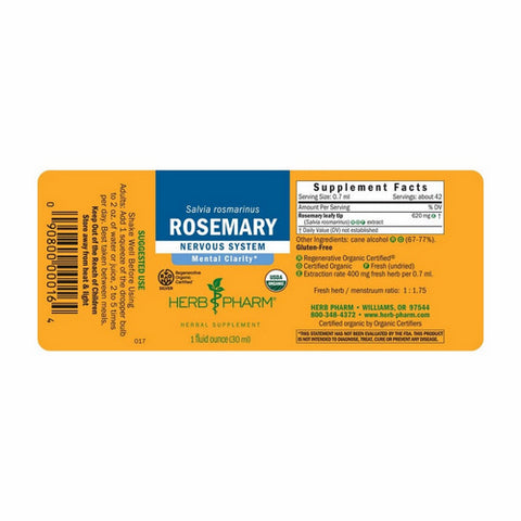 Herb Pharm, Rosemary Extract, 1 Oz