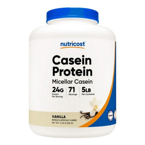 Nutricost, Casein Protein Powder Vanilla, 5 Lbs