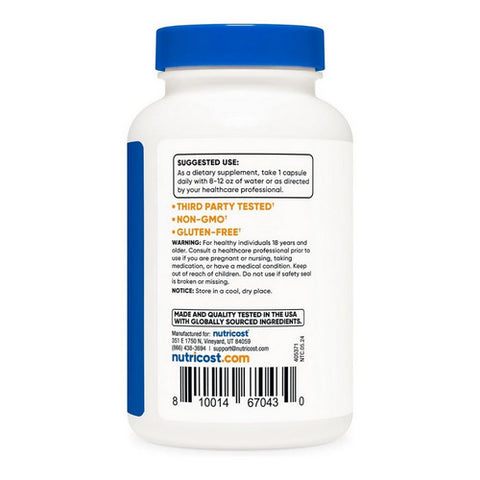 Nutricost, Baikal Skullcap Capsules, 500 Mg, 120 Count