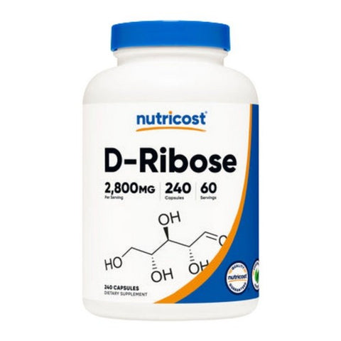 Nutricost, D-Ribose Capsules, 2800 Mg, 240 Count