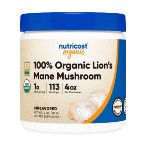 Nutricost, Lion's Mane Powder Organic, 4 Oz