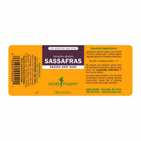 Herb Pharm, Sassafras Extract, 1 Oz