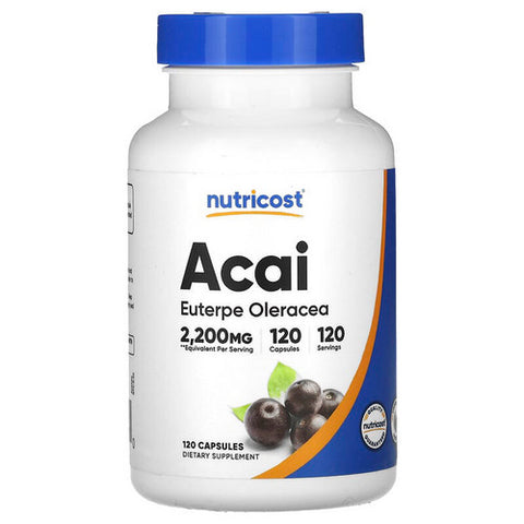 Nutricost, Acai Capsules, 550 Mg, 120 Count