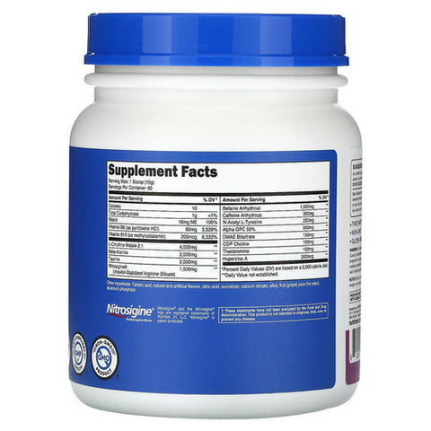 Nutricost, Pre-X Complex Grape, 60 Servings