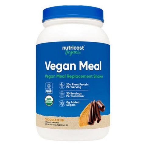 Nutricost, Organic Vegan ProteinChocolate Peanut Butter, 2 Lbs