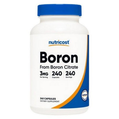 Nutricost, Boron Capsules, 3 Mg, 240 Count