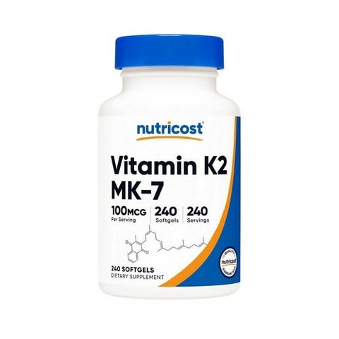 Nutricost, Vitamin K2 MK-7 Softgels, 100 Mcg, 240 Count