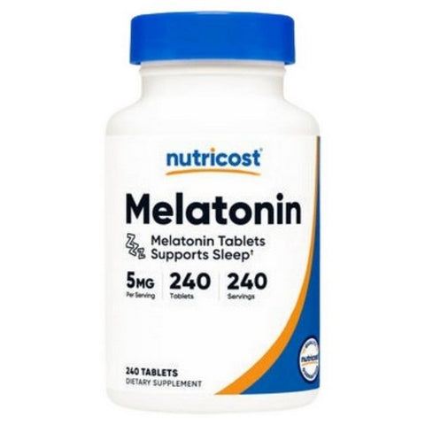 Nutricost, Melatonin Tablets, 5 Mg, 240 Count