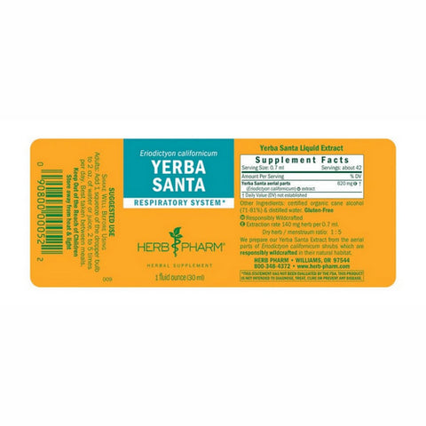 Herb Pharm, Yerba Santa Extract, 1 Oz