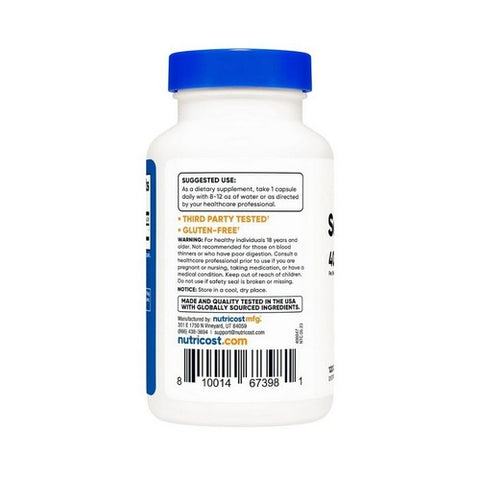 Nutricost, Serrapeptase Capsules 40,000 SPU, 20 Mg, 120 Count