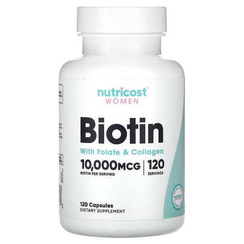 Nutricost, Biotin for Women Capsules, 10 Mg, 120 Count