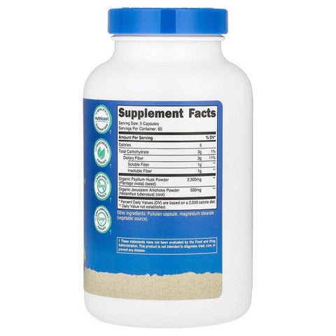 Nutricost, Fiber Capsules MWO, 600 Mg, 300 Capsules