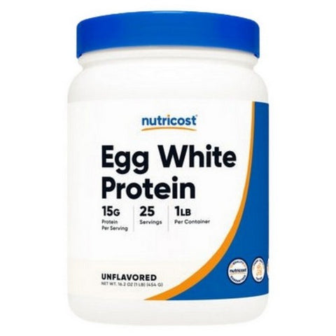 Nutricost, Egg White Protein Powder Unflavored, 1 Lb
