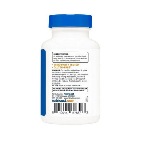 Nutricost, CoQ10 Softgels, 100 Mg, 120 Count