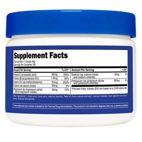 Nutricost, Electrolytes Hydration Complex Blue Raspberry, 60 Servings