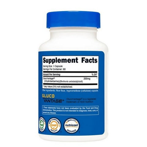 Nutricost, Dihydroberberine Capsules, 200 Mg, 60 Count