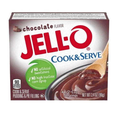 Jello Cook And Serve Chocolate Pudding Box 3.4 Oz (Case Of 24) by Jell-O