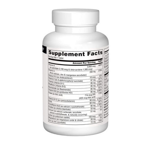 Source Naturals, Mega-One Multi-Vitamin Iron Free, 30 Tabs Source Naturals