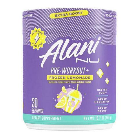 Pre Workout With Extra Boost Frozen Lemonade 13 Oz by Alani Nu