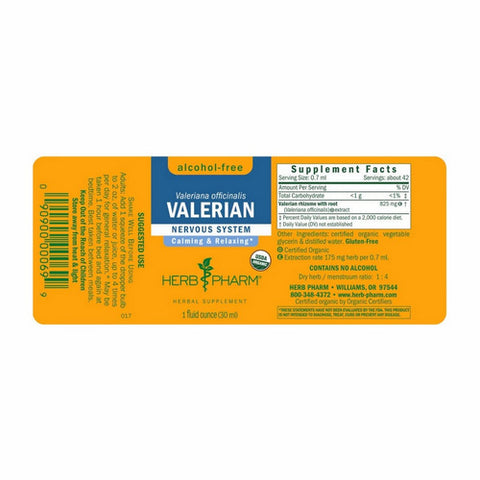 Herb Pharm, Valerian Glycerite, 1 Oz
