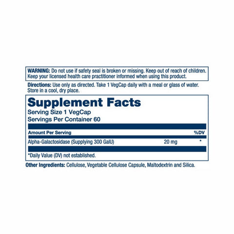 Solaray, Bean Enzyme, 60 Count