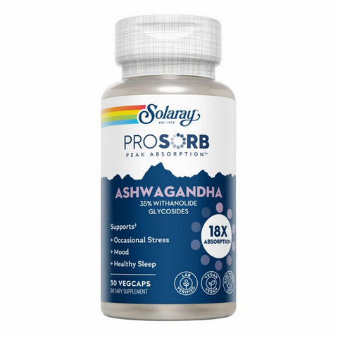 Solaray, ProSorb Prosorb Ashwagandha, 30 Count
