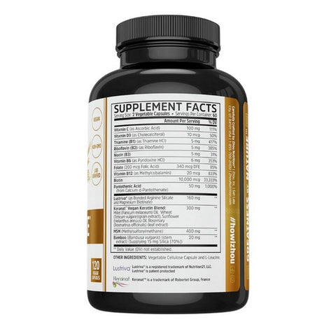 Zhou Nutrition, Hairfluence Hair Growth Supplement with Biotin, 120 Count Zhou Nutrition