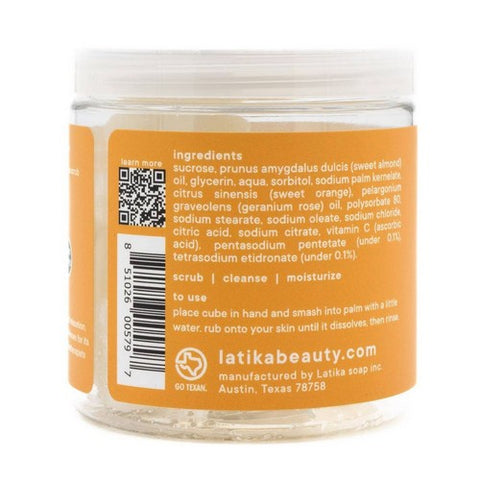 Latika Soap, Sugar Scrub Cubes Vitamin C, 10 Count Latika Soap