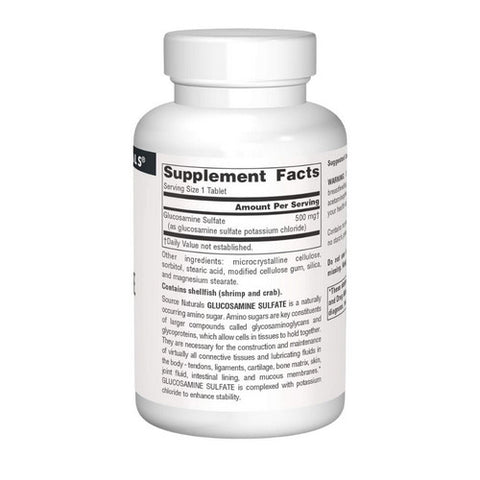 Source Naturals, Glucosamine Sulfate, 500 mg, 120 Tabs